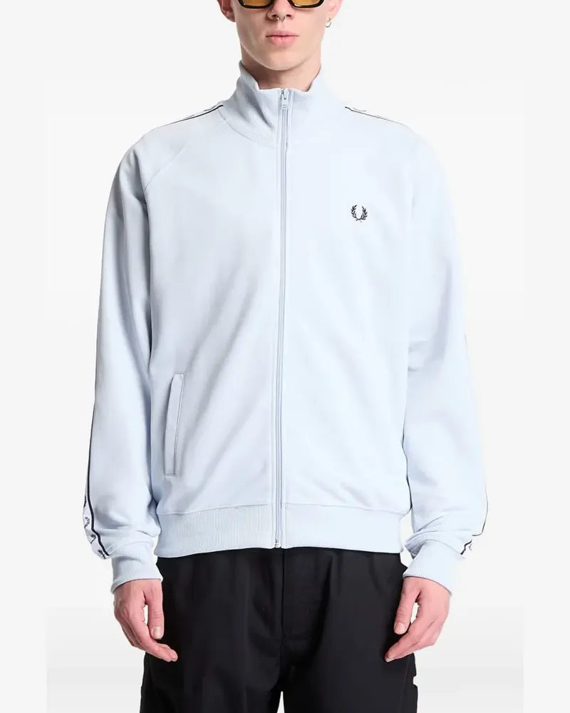 Fred Perry logo-embroidered track jacket - Blau Blau