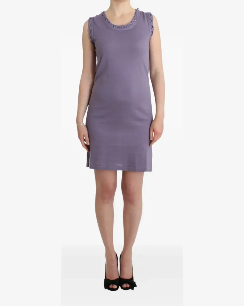 John Galliano A-Linien-Minikleid mit Flechtdetail - Violett Violett
