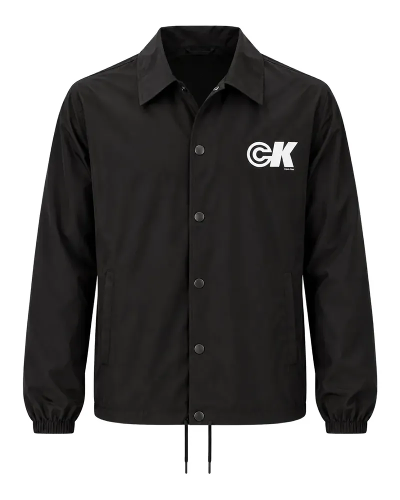 Calvin Klein Shell-Jacke mit Logo-Print - Schwarz Schwarz