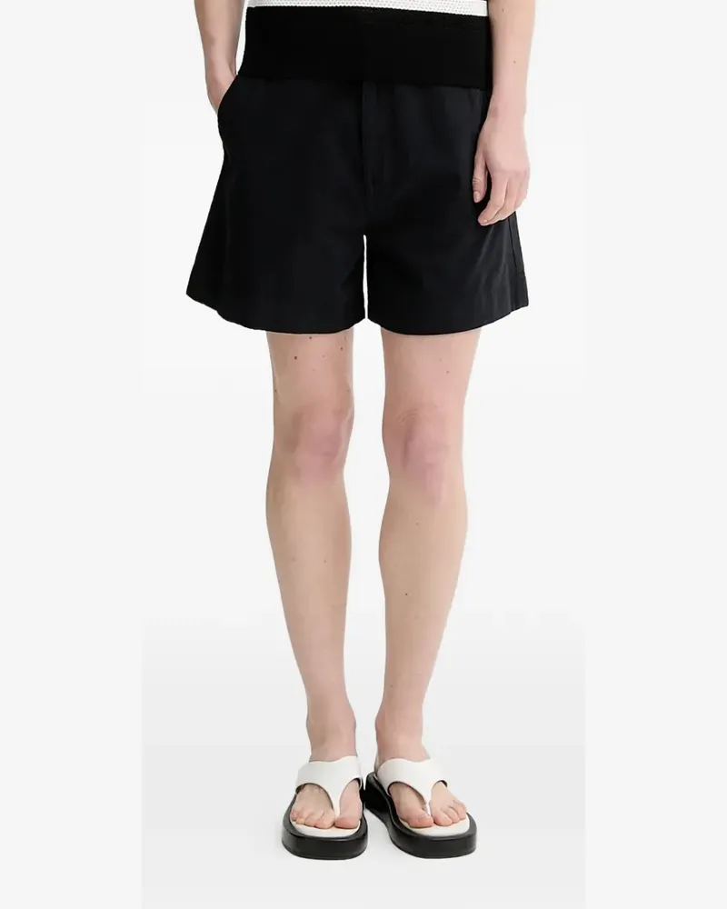 Filippa K belt loops-detail shorts - Schwarz Schwarz
