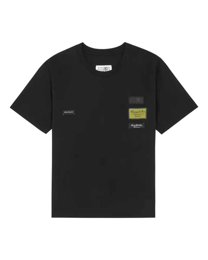 Maison Margiela T-Shirt mit rundem Ausschnitt - Schwarz Schwarz
