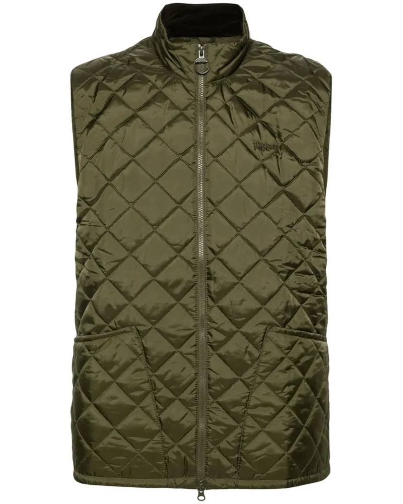 Barbour Gesteppte Monty Weste - Grün Grün