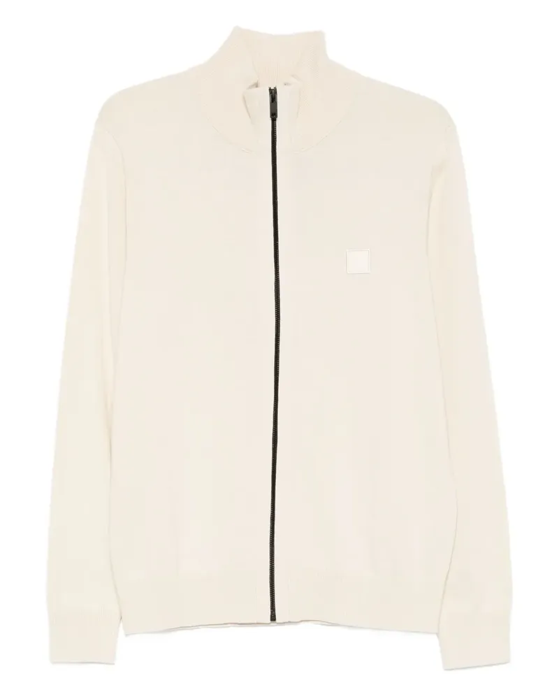 HUGO BOSS Cardigan mit Logo - Nude Nude
