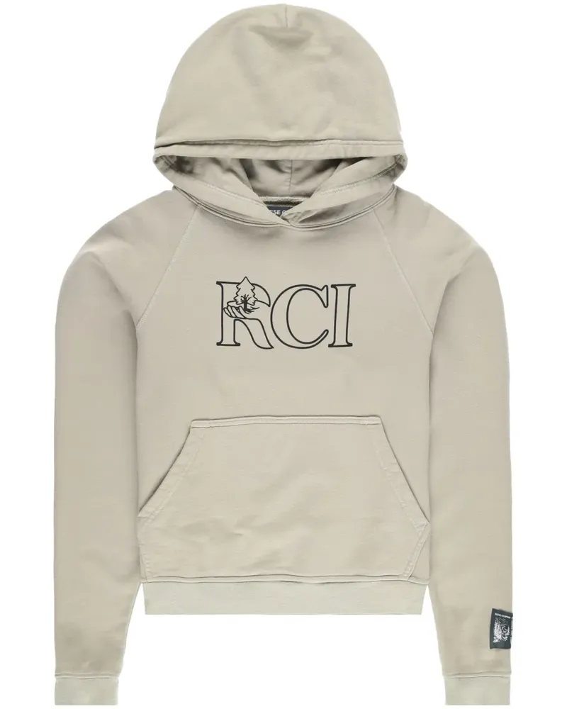 Reese Cooper Hoodie mit Weinreben-Print - Grün Grün