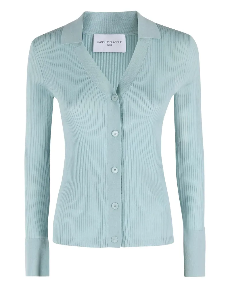 Isabelle Blanche Cardigan mit Knöpfen - Blau Blau