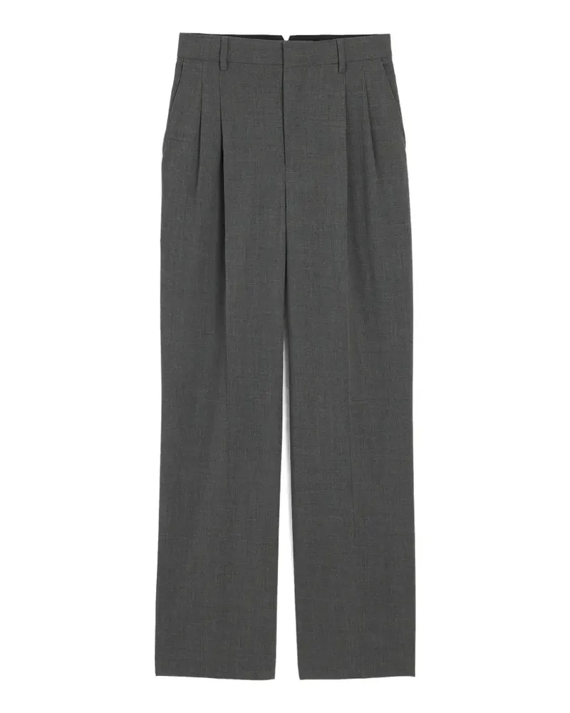 AMI Paris Weite Taillenhose - Grau Grau