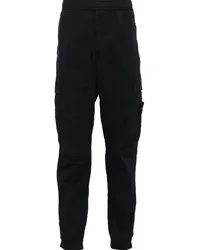 Stone Island Cargohose mit Kompass-Patch Schwarz