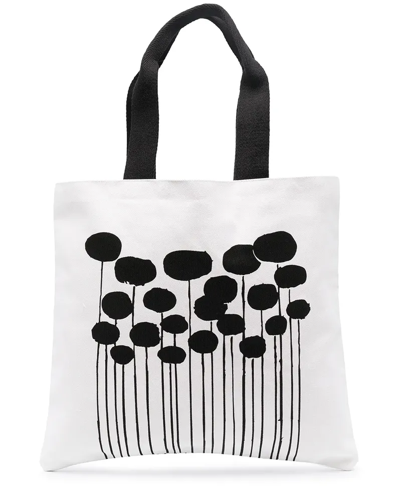 10 Corso Como Shopper mit grafischem Print - Weiß Weiß
