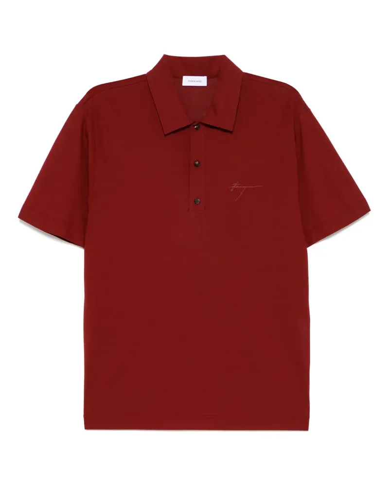 Ferragamo Klassisches Poloshirt - Rot Rot