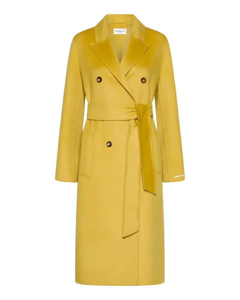 MARELLA double-breasted belted coat - Gelb Gelb
