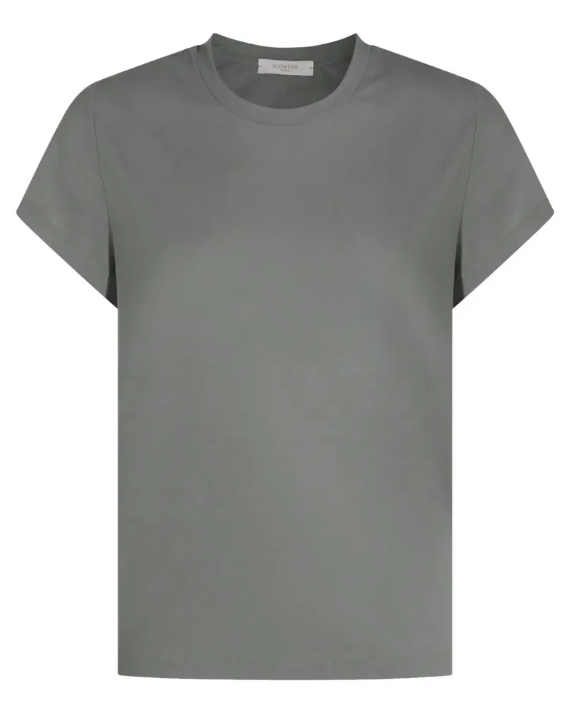 Zanone T-Shirt aus Baumwolle - Grau Grau