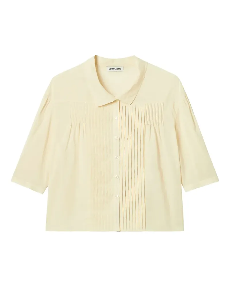 LOW CLASSIC Hemd mit Falten - Gelb Gelb