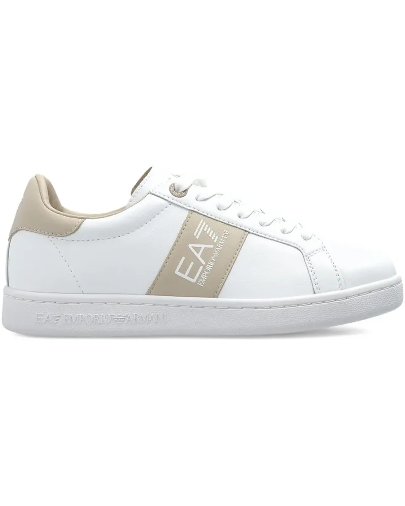 EA7 Sneakers mit Logo-Detail - Weiß Weiß