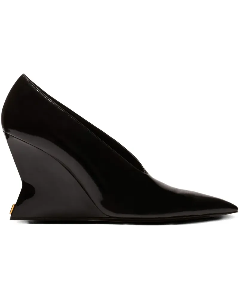 Balmain BB Pumps mit spitzer Kappe - Schwarz Schwarz