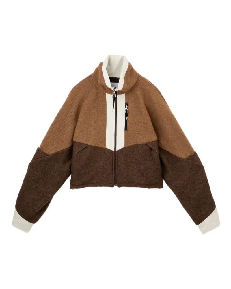 Toga Jacke in Colour-Block-Optik - Braun Braun