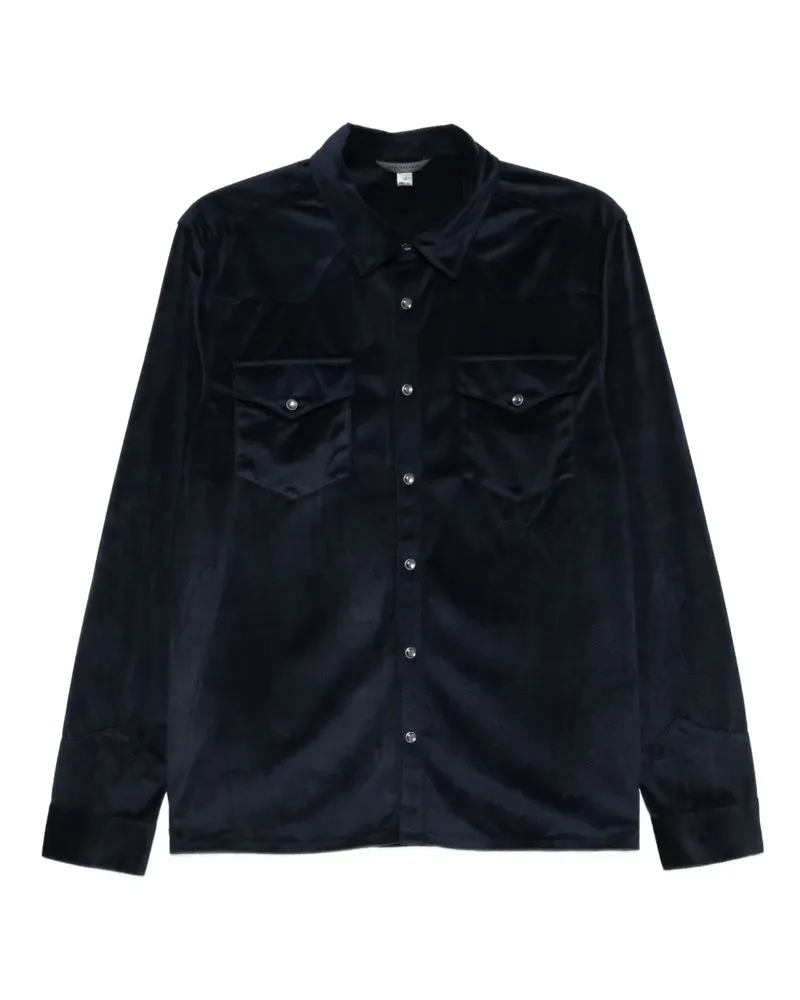 John Varvatos Andres pocket shirt - Blau Blau