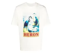 T-Shirt mit Vogel-Print
