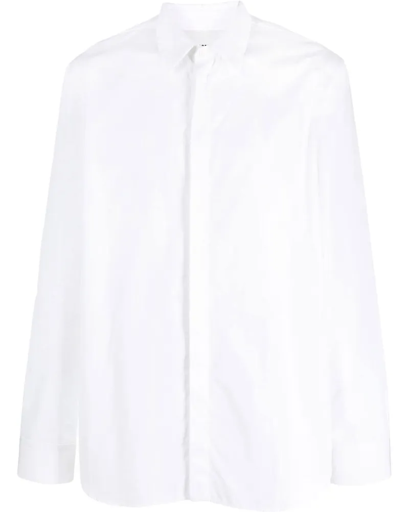 Jil Sander Hemd aus Popeline - Weiß Weiß