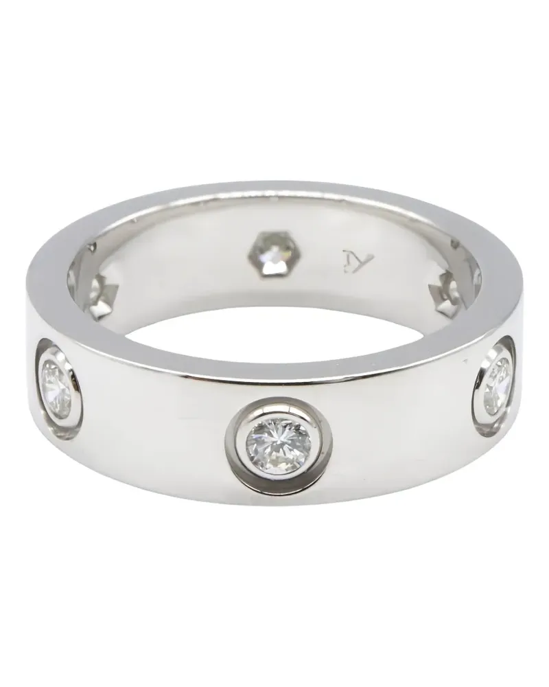 Cartier 2010 Love Ring mit Diamanten - Silber Silber