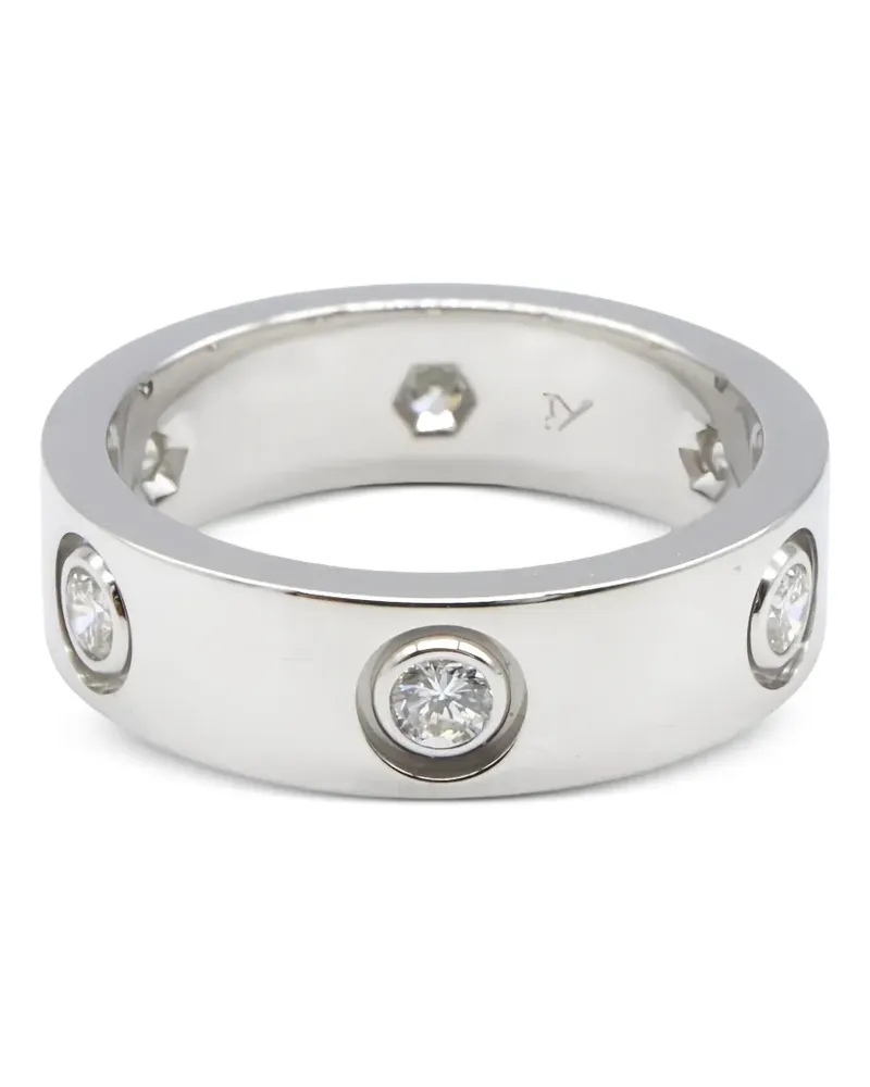 Cartier 2010 Love Ring mit Diamanten - Silber Silber