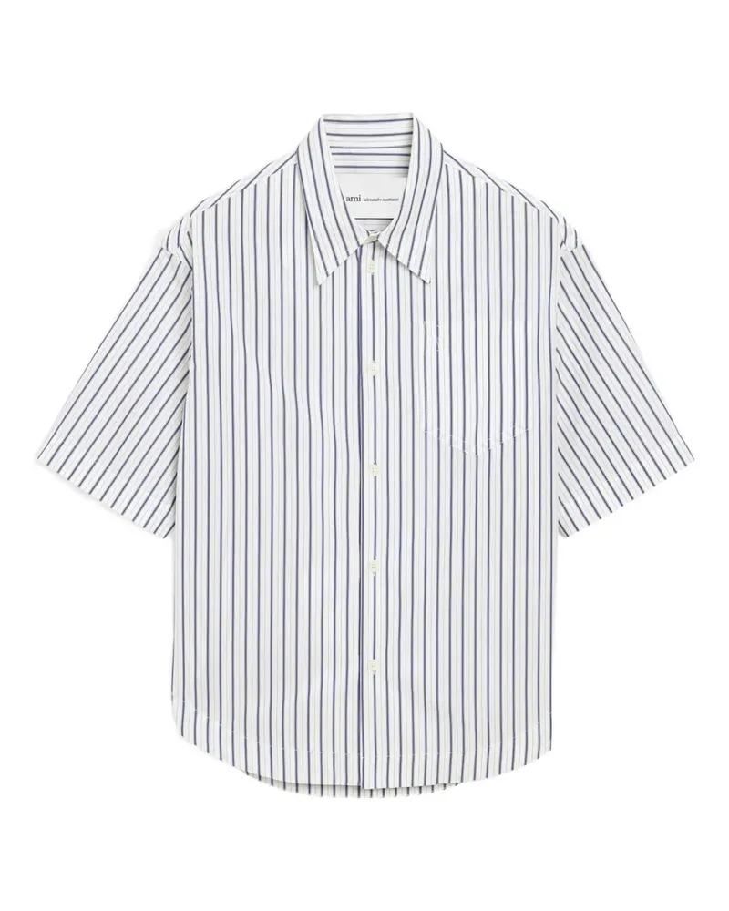 AMI Paris Kurzärmeliges Ami de Coeur T-Shirt - Weiß Weiß