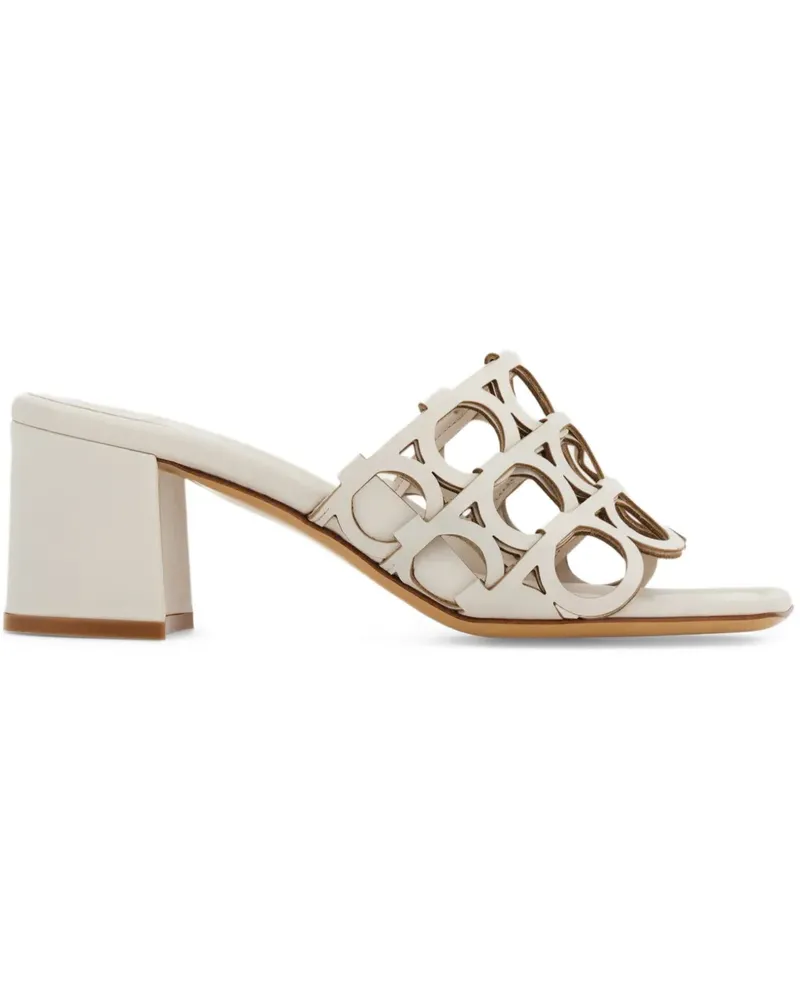 Ferragamo Gancini Sandalen mit Cut-Out - Nude Nude