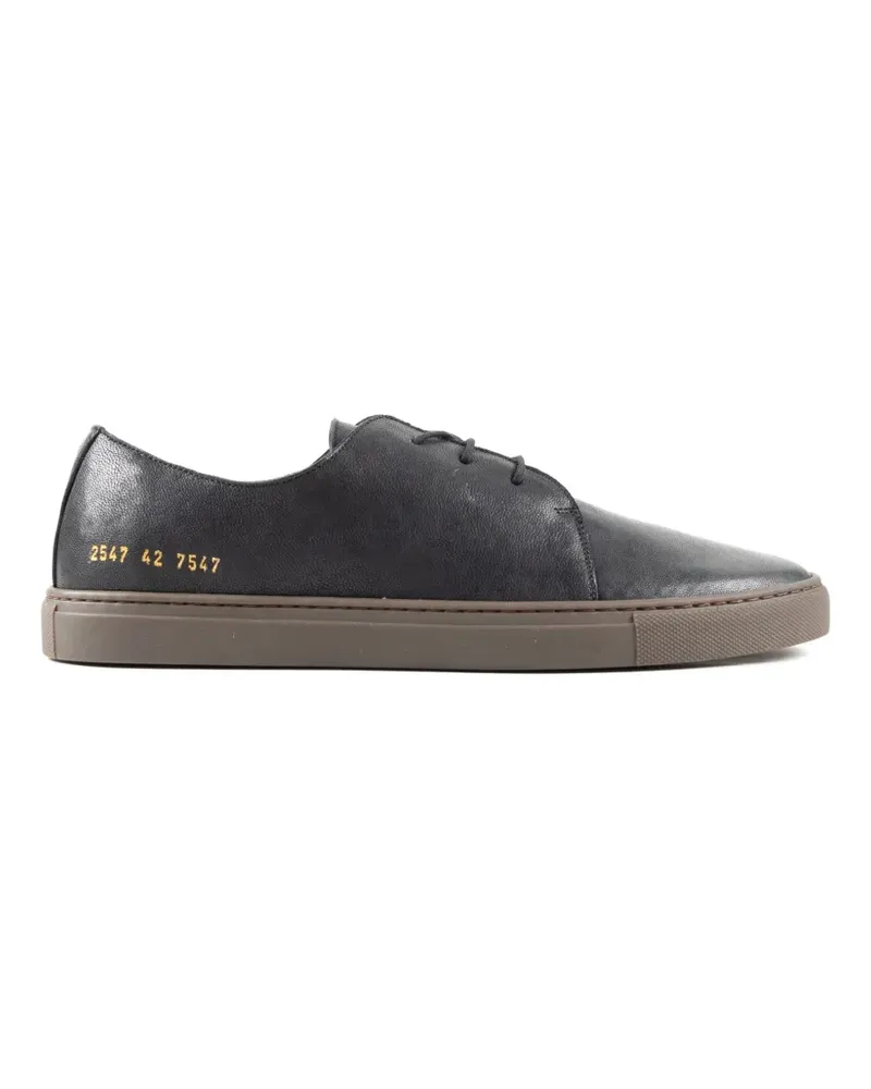 Common Projects Sneakers mit Seriennummer - Schwarz Schwarz
