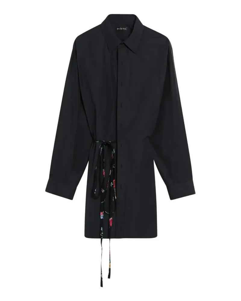 Balenciaga tie-detail mini dress - Schwarz Schwarz