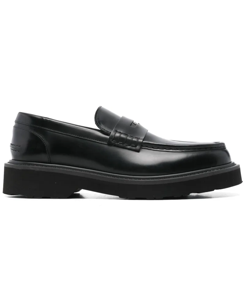 Kenzo Loafer mit Logo-Schild - Schwarz Schwarz
