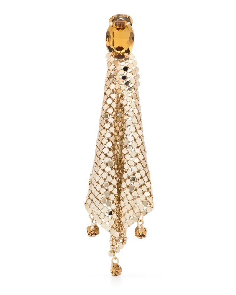 Paco Rabanne Drapierte Ohrclips mit Kettengliedern - Gold Gold