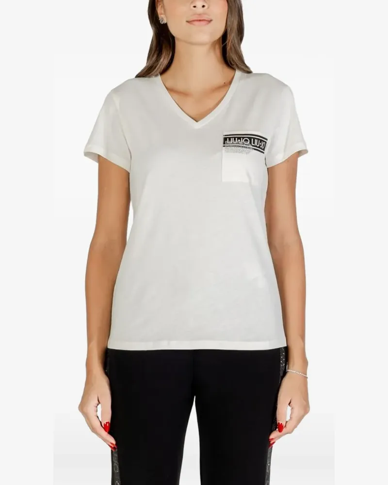 Liu Jo logo-detail T-shirt - Weiß Weiß