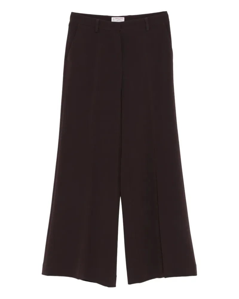 Alberto Biani Hose mit weitem Bein - Braun Braun