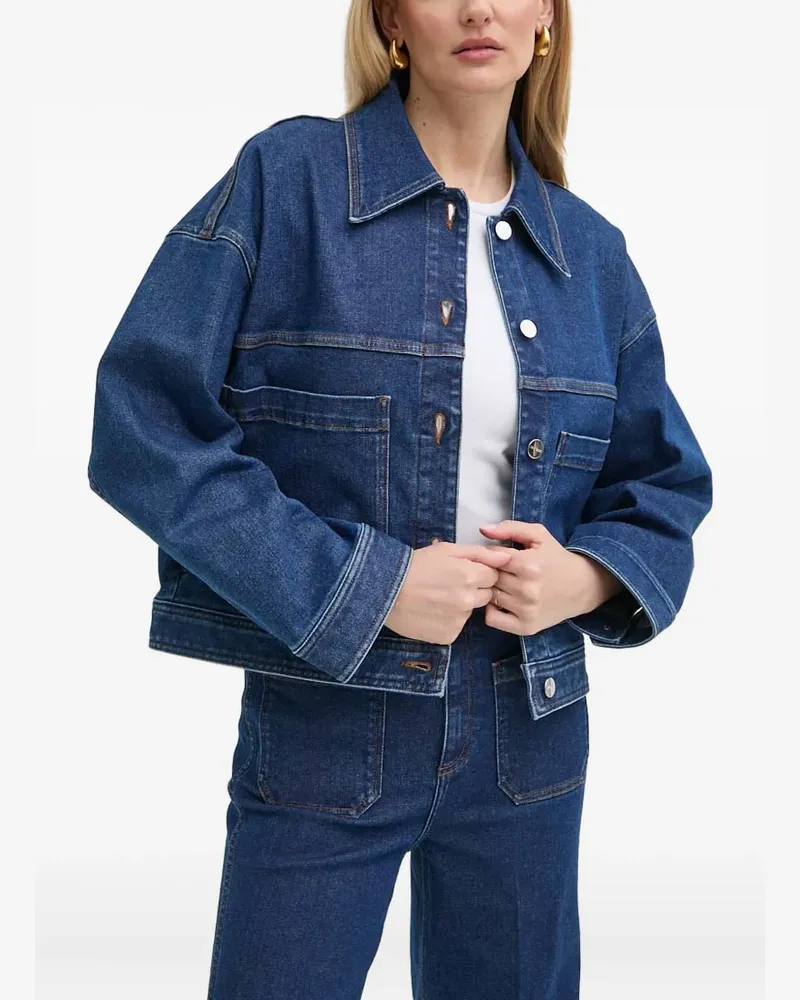 IVY & OAK Jeansjacke mit aufgesetzter Tasche - Blau Blau