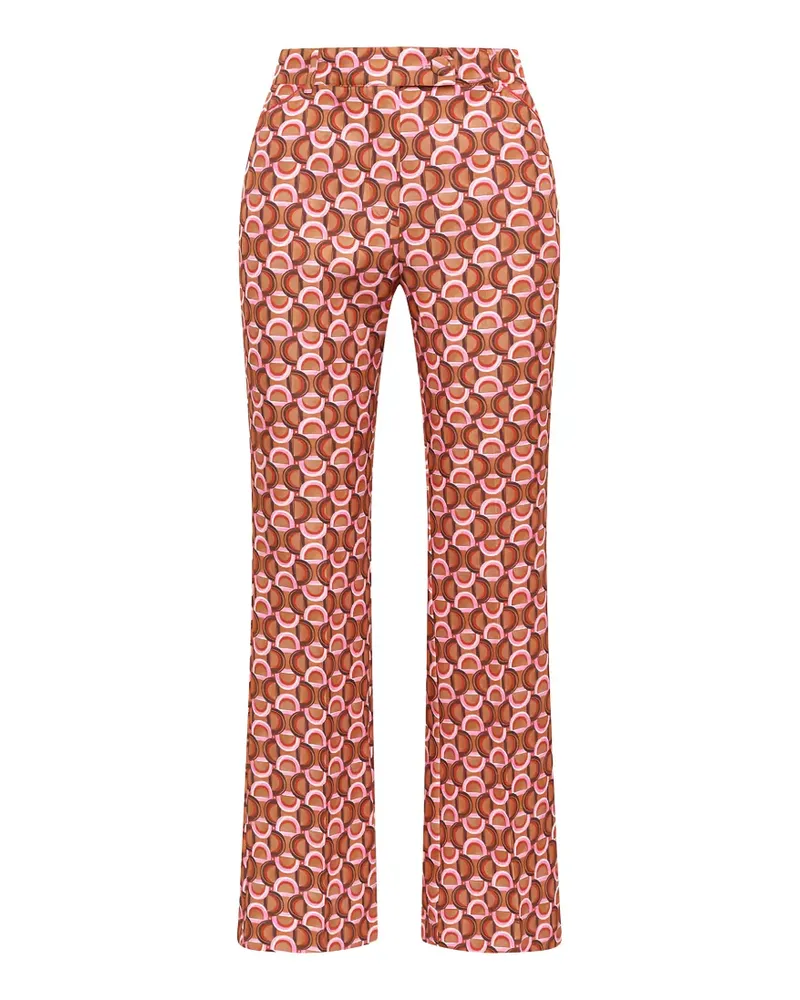 Maliparmi geometric-print flared trousers - Braun Braun