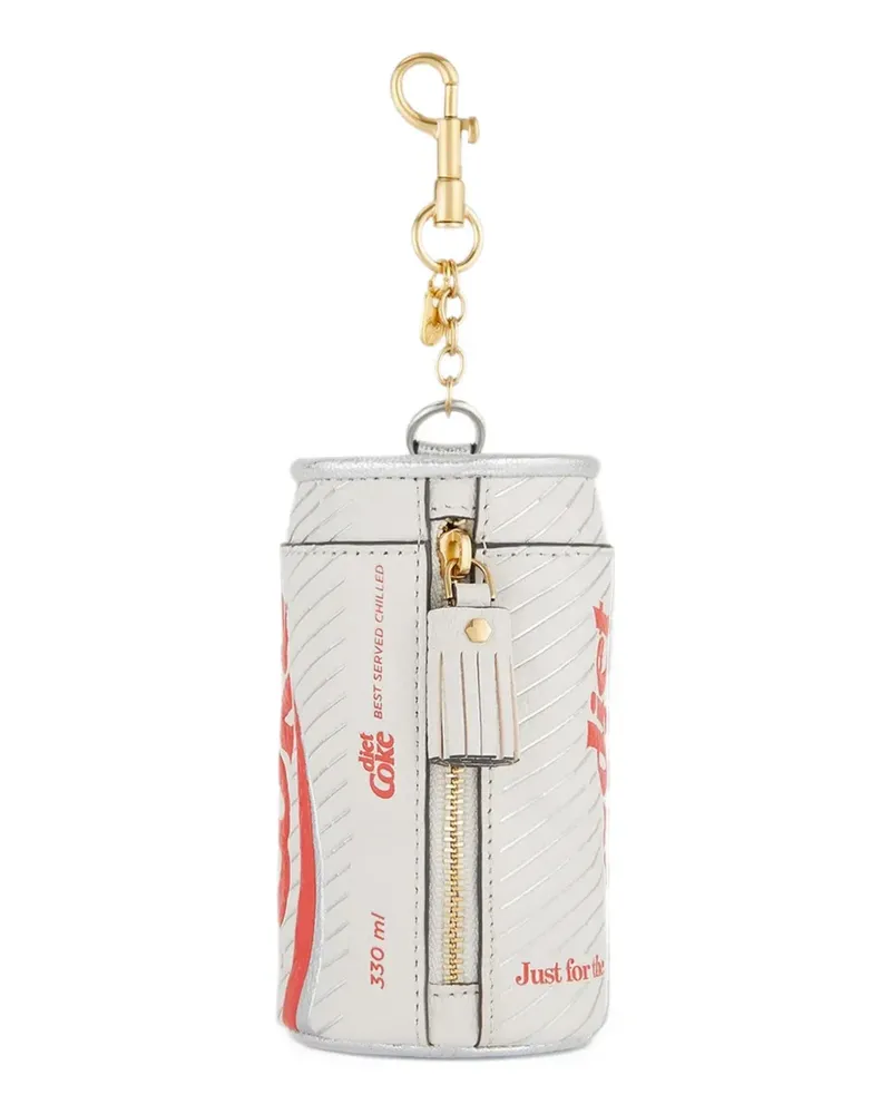Anya Hindmarch Diet Coke Capra Portemonnaie in Optic White - Weiß Weiß