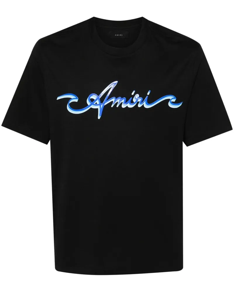 Amiri T-Shirt mit Logo-Print - Schwarz Schwarz