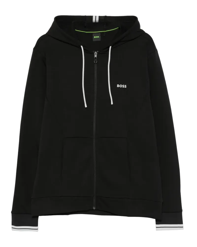 HUGO BOSS logo-print tracksuit - Schwarz Schwarz