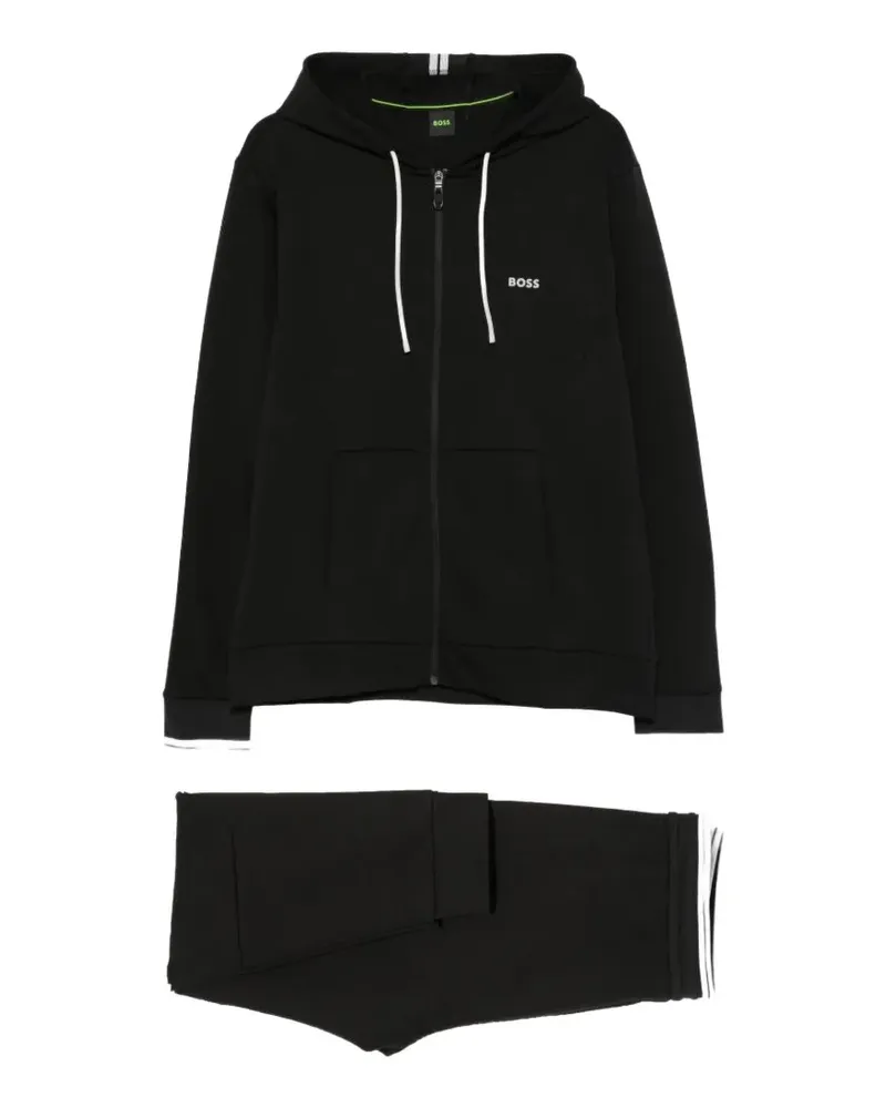 HUGO BOSS Jogginganzug mit Logo-Print - Schwarz Schwarz