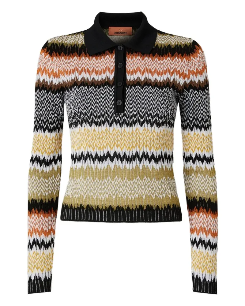 Missoni Poloshirt mit Zickzackmuster - Mehrfarbig Mehrfarbig