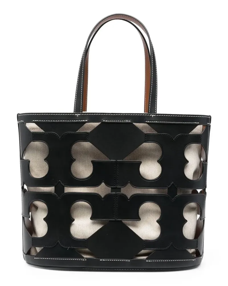 Tory Burch Shopper mit Cut-Out - Schwarz Schwarz