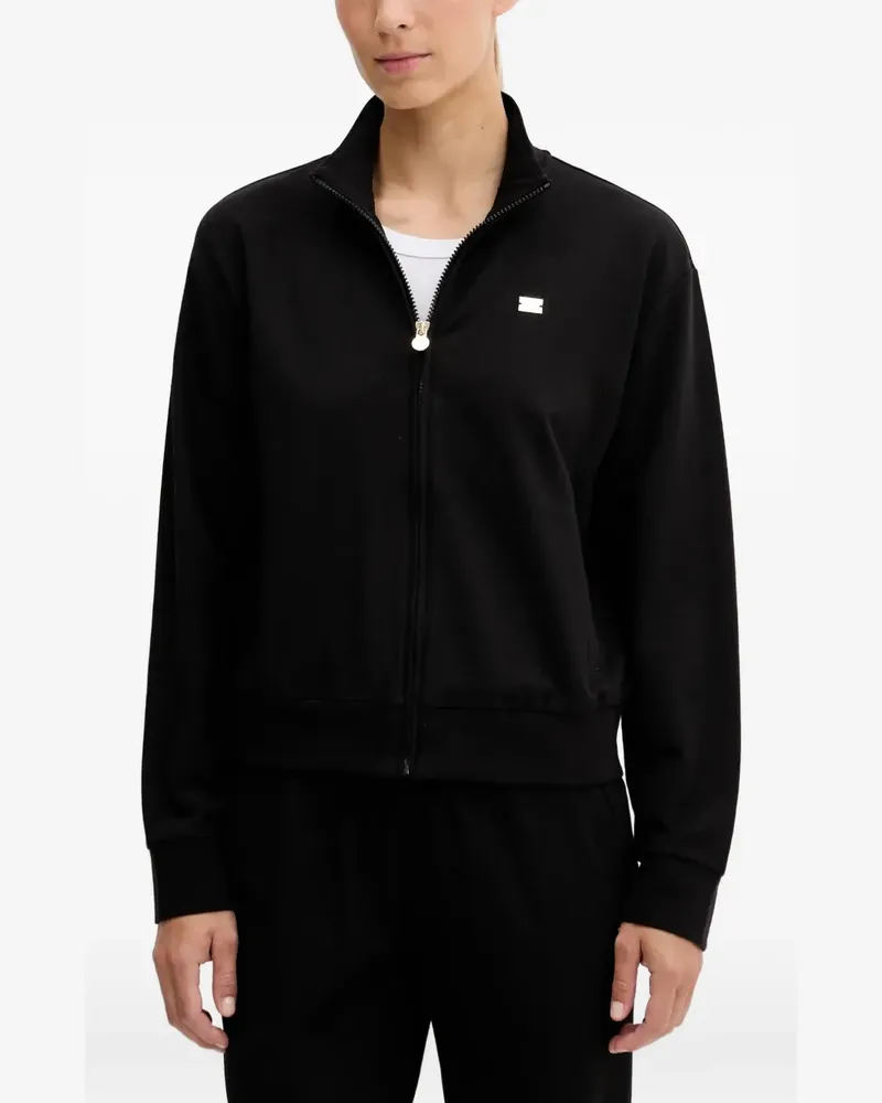 EA7 logo-detail long-sleeve tracksuit set (set of two) - Schwarz Schwarz