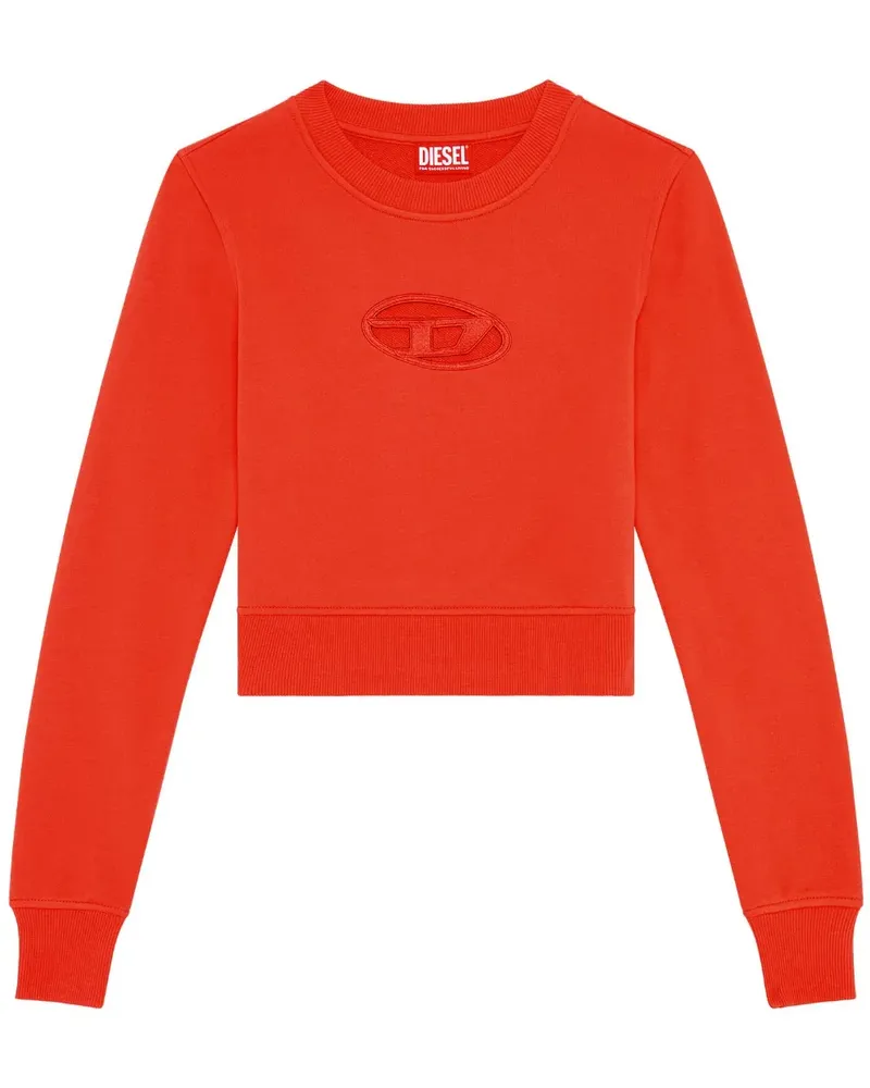 Diesel Cropped-Sweatshirt mit Cut-Out - Orange Orange