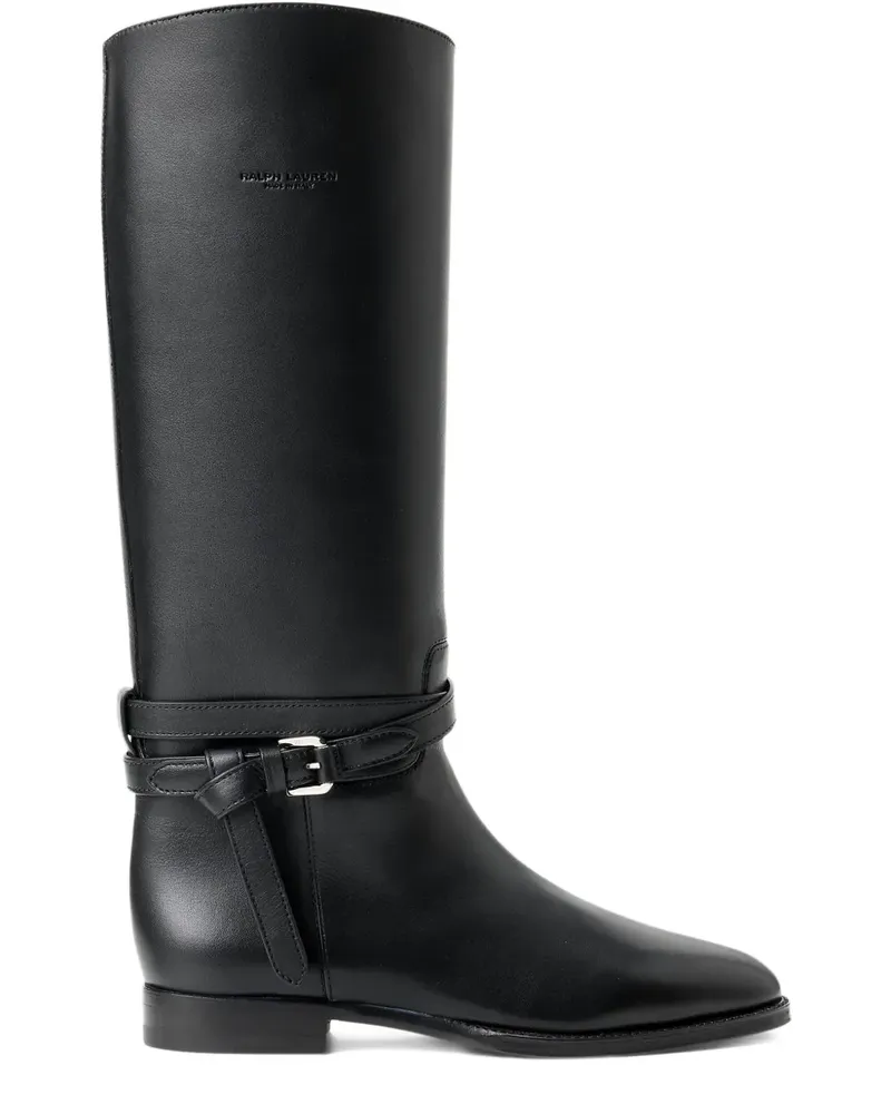 Ralph Lauren Donnely Stiefel mit Schnallenriemen 25mm - Schwarz Schwarz