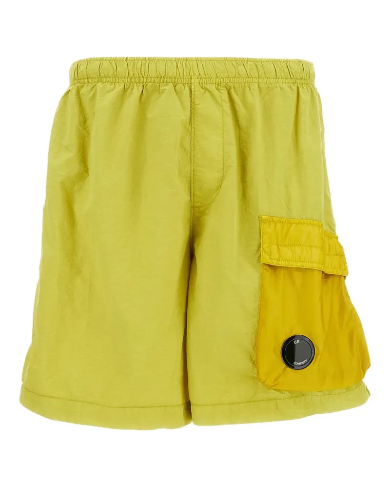 C.P. Company Lens-detail cargo swim shorts - Grün Grün