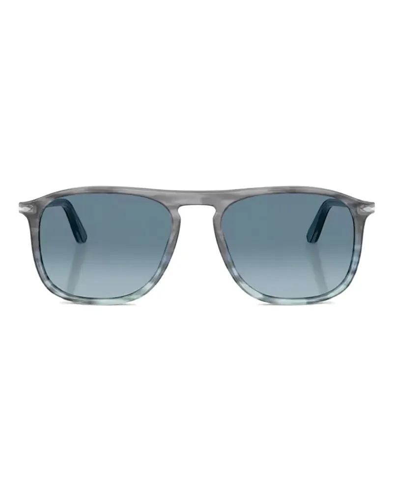 Persol Sonnenbrille mit eckigem Gestell - Grau Grau