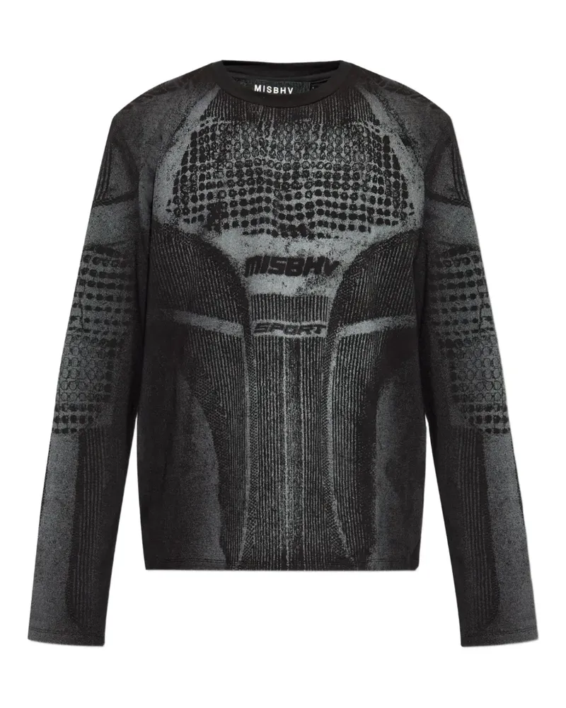 MISBHV Sweatshirt mit Logo-Print - Schwarz Schwarz