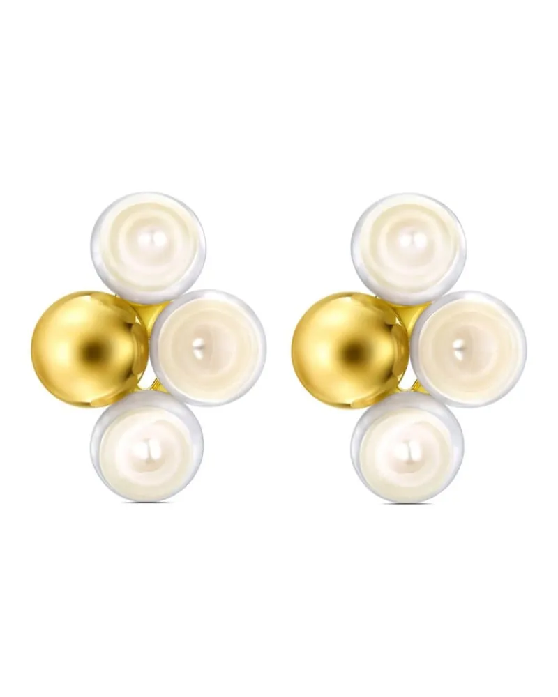 TASAKI 18kt M/G Sliced Sphere Ear Cuff aus Gelbgold mit Perle Gold