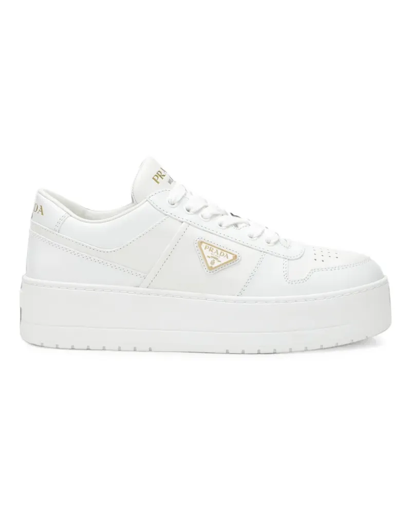 Prada Downtown Bold leather sneakers - Weiß Weiß