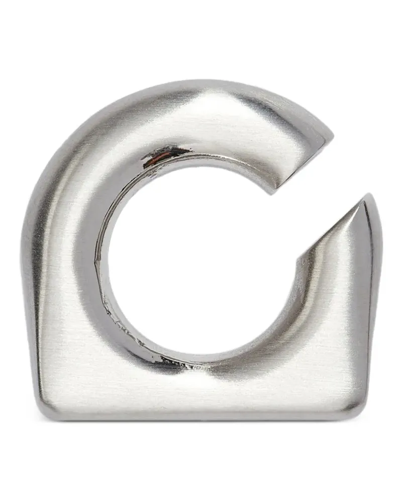 Rick Owens Ear Cuff mit Krappen - Silber Silber