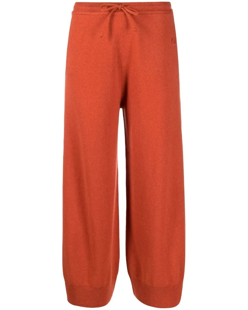 Stella McCartney Gestrickte Hose mit Kordelzug - Orange Orange
